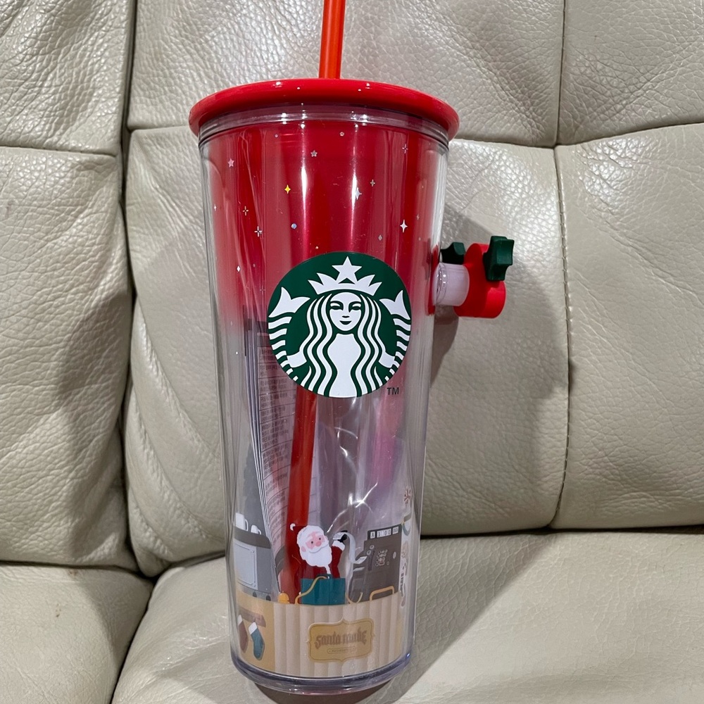 Starbucks Korea Holiday 2022 Santa tumbler